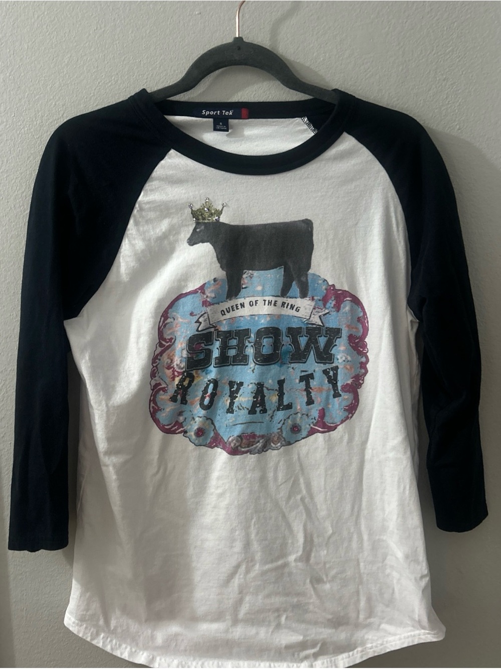 Queen Of The Ring Show Royalty Ladies Baseball Tshirt Size Small